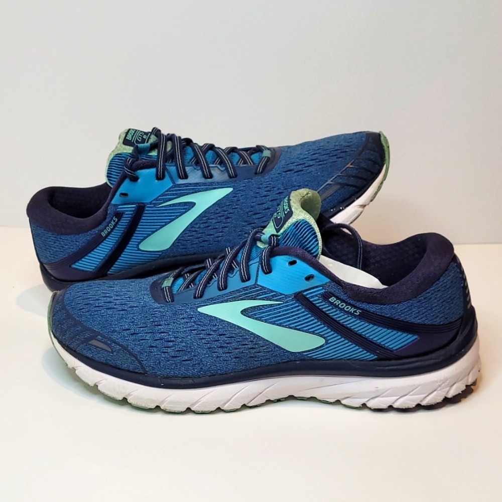 Brooks Adrenaline GTS 18 Women’s size 11 blue green running shoes